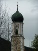 Clocher à bulbe d'une église d'Oberammergau